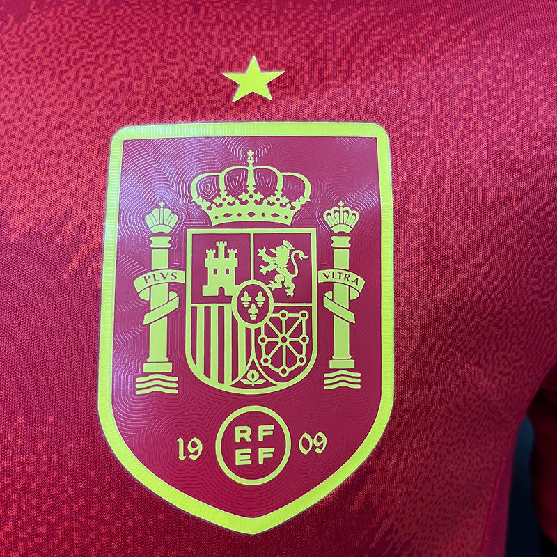 CAMISETA ESPAÑA I EURO 2024 HOMBRE (VERSIÓN JUGADOR)