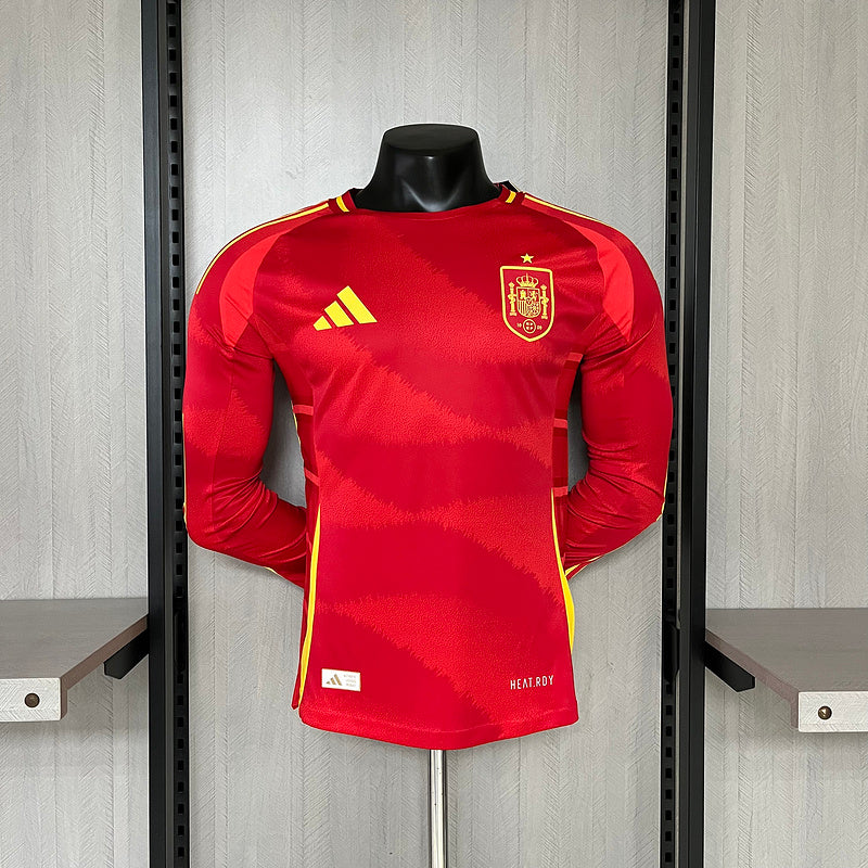 CAMISETA ESPAÑA I EURO MANGA LARGA 24/25 HOMBRE (VERSIÓN JUGADOR)